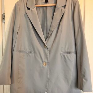 Streetwear Society pale blue oversized blazer